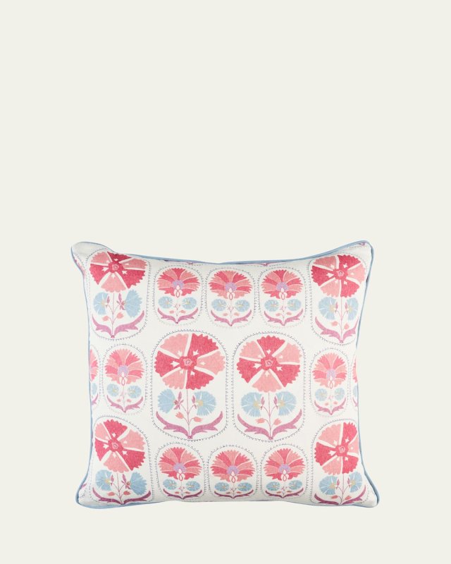 Anjuna Floral Linen Pillow